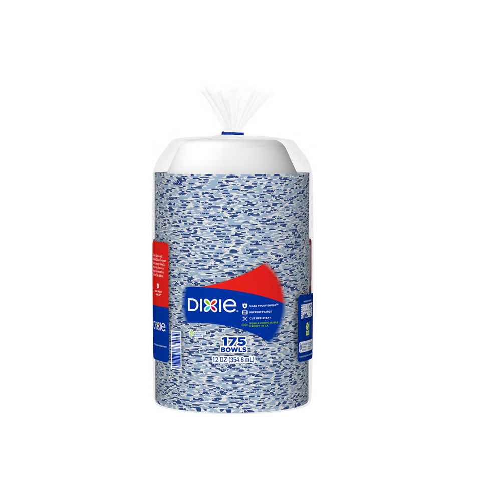 Dixie Ultra Disposable Paper Plates & Bowls, Multiple Sizes & Counts, Soak Proof Shield, Microwave Safe, Cut Resistant