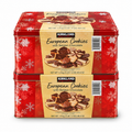Kirkland Signature European Cookies with Belgian Chocolate, 15 Varieties, 156 Cookies per Tin, 49.4 oz Each, 2 Count