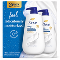 Dove Deep Moisture Body Wash with Pump, 30.6 fl oz Each, Pack of 2 – 24HR Moisturizing Body Cleanser for Soft, Smooth Skin, Paraben & Sulfate Free
