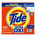 Tide Ultra OXI Original Powder Laundry Detergent, HE Compatible, Clean Dissolve, 143 Loads, 225 oz (14 lb)