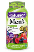 vitafusion Men's Complete Multivitamin Gummies, Natural Berry Flavors, Cellular Energy, Immune & Muscle Support, 220 Count
