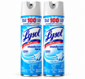 Lysol Disinfectant Spray, Sanitizing and Antibacterial Spray, Deodorizer, Crisp Linen, 19 oz (Pack of 2)