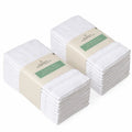 Grandeur Hospitality White Hand Towels, Soft & Absorbent Cotton Towels for Bathroom, Guest Room, Hotel & Spa, 12 Count per Bundle (2-Pack, 24 Towels Total)