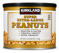 Kirkland Signature Super Extra-Large Peanuts, Roasted & Salted Virginia Variety, Extra Crunchy, 2.5 lb (40 oz)