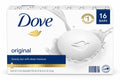 Dove Original Beauty Bar with Deep Moisture, ¼ Moisturizing Cream, 3.75 oz Bars, 16 Count, 60 oz Total
