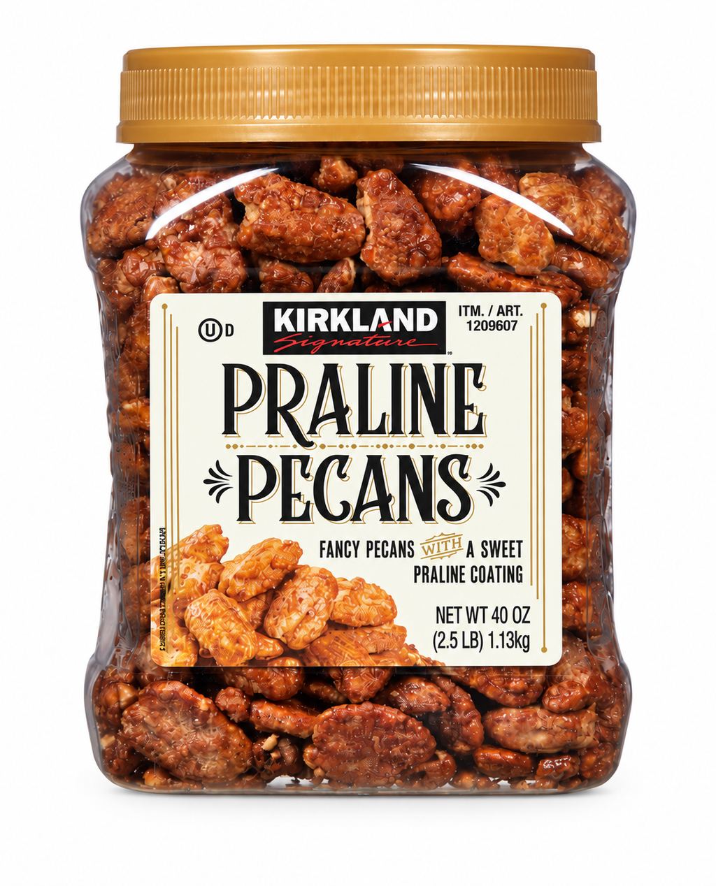 Kirkland Signature Praline Pecans, Fancy Pecans with Sweet Praline Coating, 40 oz per Container