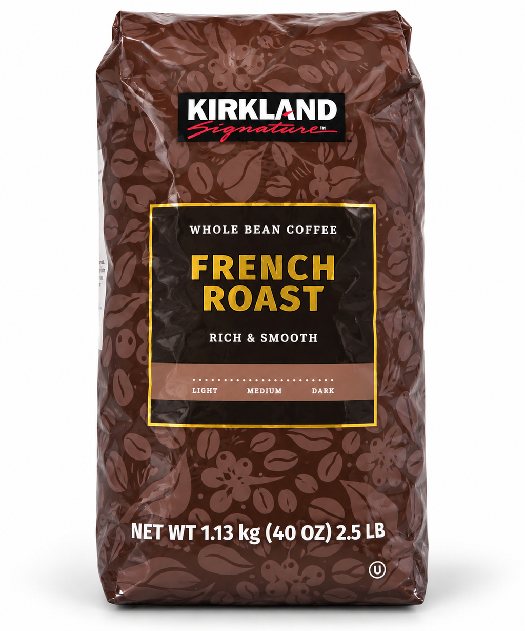 Kirkland Signature French Roast Whole Bean Coffee, Rich & Smooth Dark Roast Arabica Blend, 40 oz (2.5 lb / 1.13 kg)
