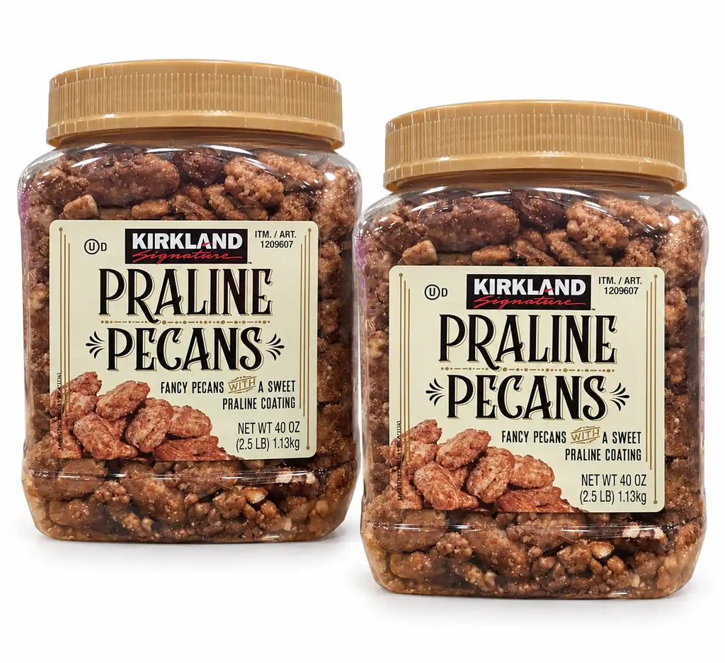 Kirkland Signature Praline Pecans, Fancy Pecans with Sweet Praline Coating, 40 oz Each, 2 Pack, 80 oz Total