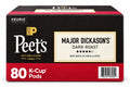 Peet’s Coffee Major Dickason’s Blend Dark Roast K-Cup Pods, Deep Notes of Earth & Spice, 80 Count