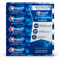 Crest 3D White Advanced Whitening Fluoride Anticavity Toothpaste, 5.2 oz Tubes, 5 Pack, 26 oz Total