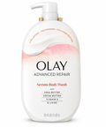 Olay Advanced Repair Serum Body Wash with Shea Butter, Cocoa Butter, Vitamin E & Lipids, 35 fl oz