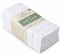 Grandeur Hospitality Washcloths, 100% Cotton, Soft & Absorbent, 13" x 13", White, 24-Pack, for Bathroom, Hotels, Spa & Everyday Use