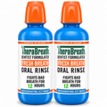 TheraBreath Fresh Breath Oral Rinse, Invigorating Icy Mint, Dentist Formulated, Fights Bad Breath for 12 Hours, 16 fl oz Each, 2 Count