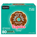 The Original Donut Shop Regular Medium Roast Coffee, Keurig Genuine K-Cup Pods, Rich Taste & Aroma, Recyclable Coffee Pods, 80 Count