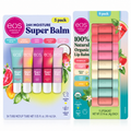 eos Lip Balm Bundle Set, Super Balm 5-Pack & 100% Natural Organic Lip Balm 9-Pack, Assorted Flavors, Moisturizing Lip Care, 14 Total Lip Balms