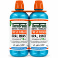 TheraBreath Fresh Breath Oral Rinse, Invigorating Icy Mint, Alcohol-Free Mouthwash, 1 L Bottles, 2 Pack