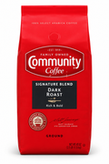 Community Coffee Signature Blend Dark Roast Ground Coffee, Rich & Full-Bodied, 100% Arabica, 40 oz
