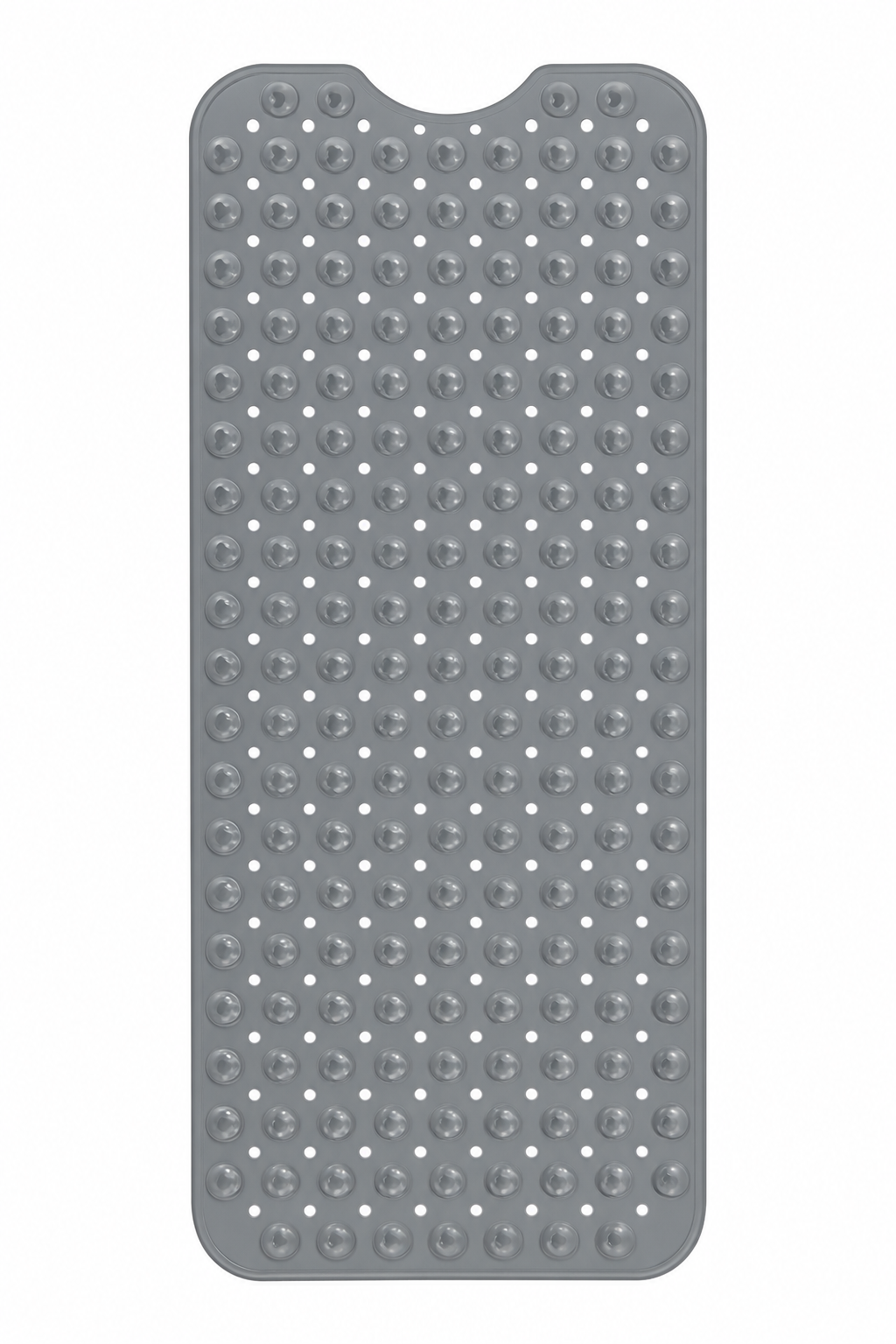 RCH Bath Tub Mat Non-Slip 40 x 16 Inch - Shower Mat for Bathtub with Suction Cups - Machine Washable (LIGHT GREY)