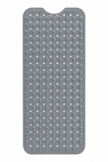 RCH Bath Tub Mat Non-Slip 40 x 16 Inch - Shower Mat for Bathtub with Suction Cups - Machine Washable (LIGHT GREY)