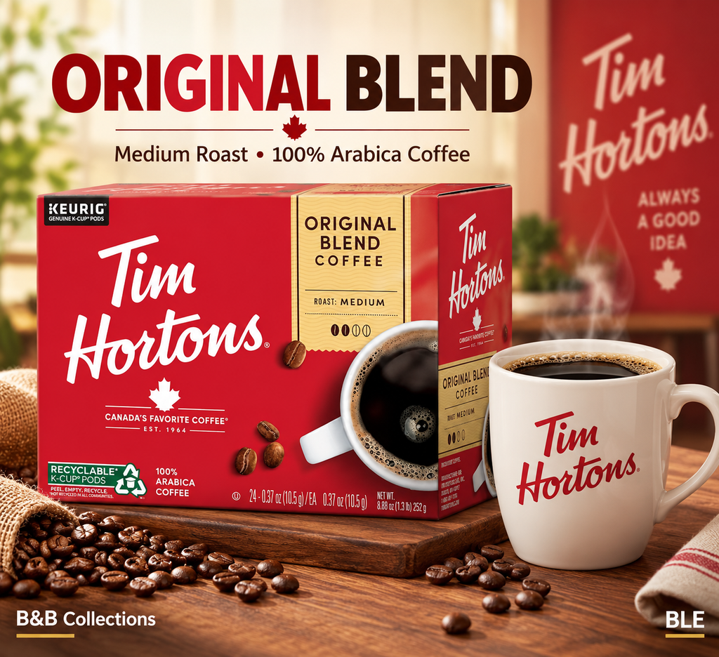Tim Hortons Original Blend Medium Roast Coffee K-Cup Pods, 100% Arabica Coffee, 110 Count