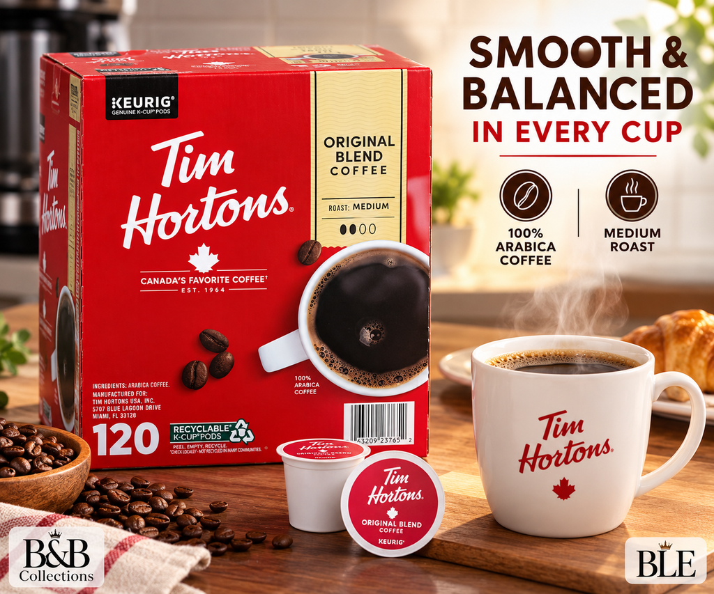 Tim Hortons Original Blend Coffee, Medium Roast, 100% Arabica Coffee, Keurig K-Cup Pods, 120 Count