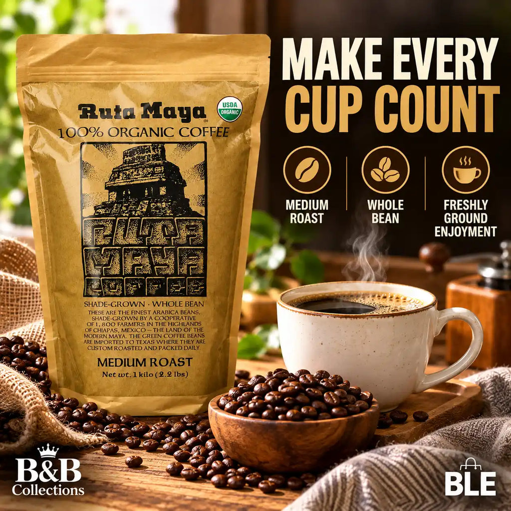 Ruta Maya Organic Coffee Medium Roast 2.2 Pounds