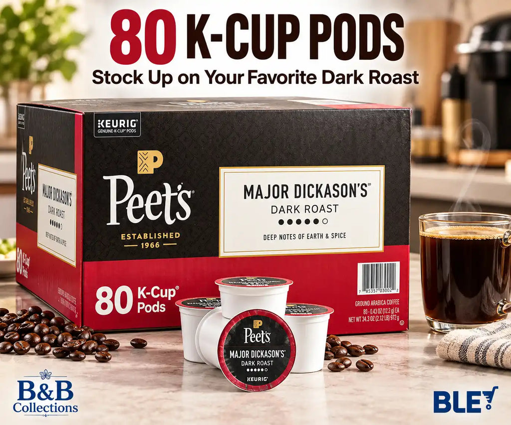 Peet’s Coffee Major Dickason’s Blend Dark Roast K-Cup Pods, Deep Notes of Earth & Spice, 80 Count