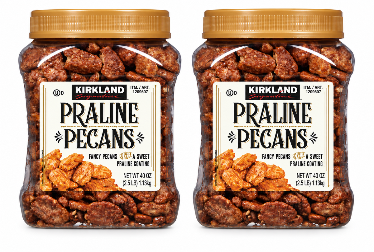 Kirkland Signature Praline Pecans, Fancy Pecans with Sweet Praline Coating, 40 oz per Container