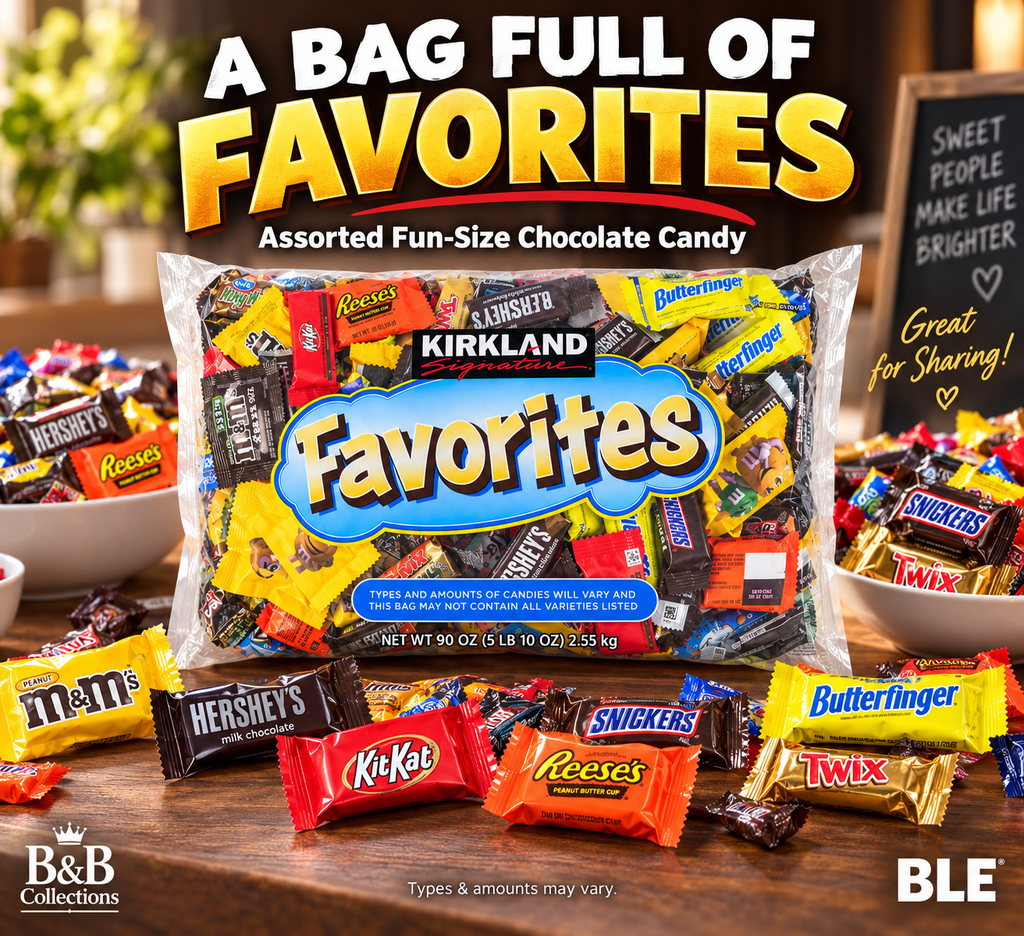 Kirkland Signature Favorites Chocolate Candy Variety Pack, Fun Size Individually Wrapped, Approx. 150 Pieces, 90 oz