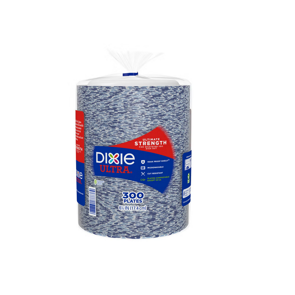 Dixie Ultra Disposable Paper Plates & Bowls, Multiple Sizes & Counts, Soak Proof Shield, Microwave Safe, Cut Resistant