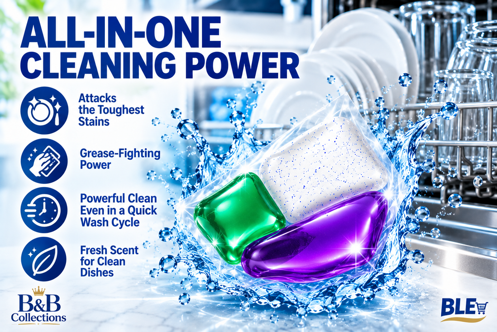 Kirkland Signature UltraShine Dishwasher Detergent Pacs, Platinum Performance, Fresh Scent, 105 Pacs per Pack