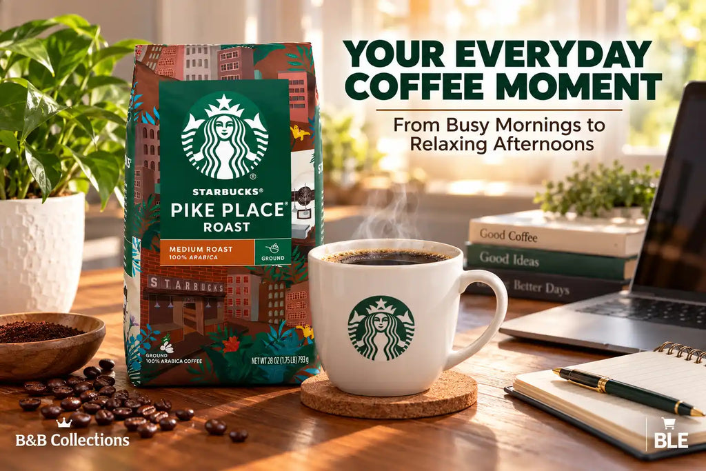 Starbucks Pike Place Roast Ground Coffee, Medium Roast, 100% Arabica Coffee, Smooth & Balanced, 28 oz (793 g)