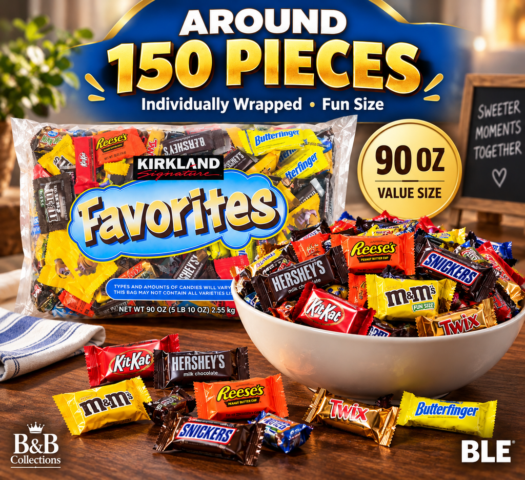 Kirkland Signature Favorites Chocolate Candy Variety Pack, Fun Size Individually Wrapped, Approx. 150 Pieces, 90 oz