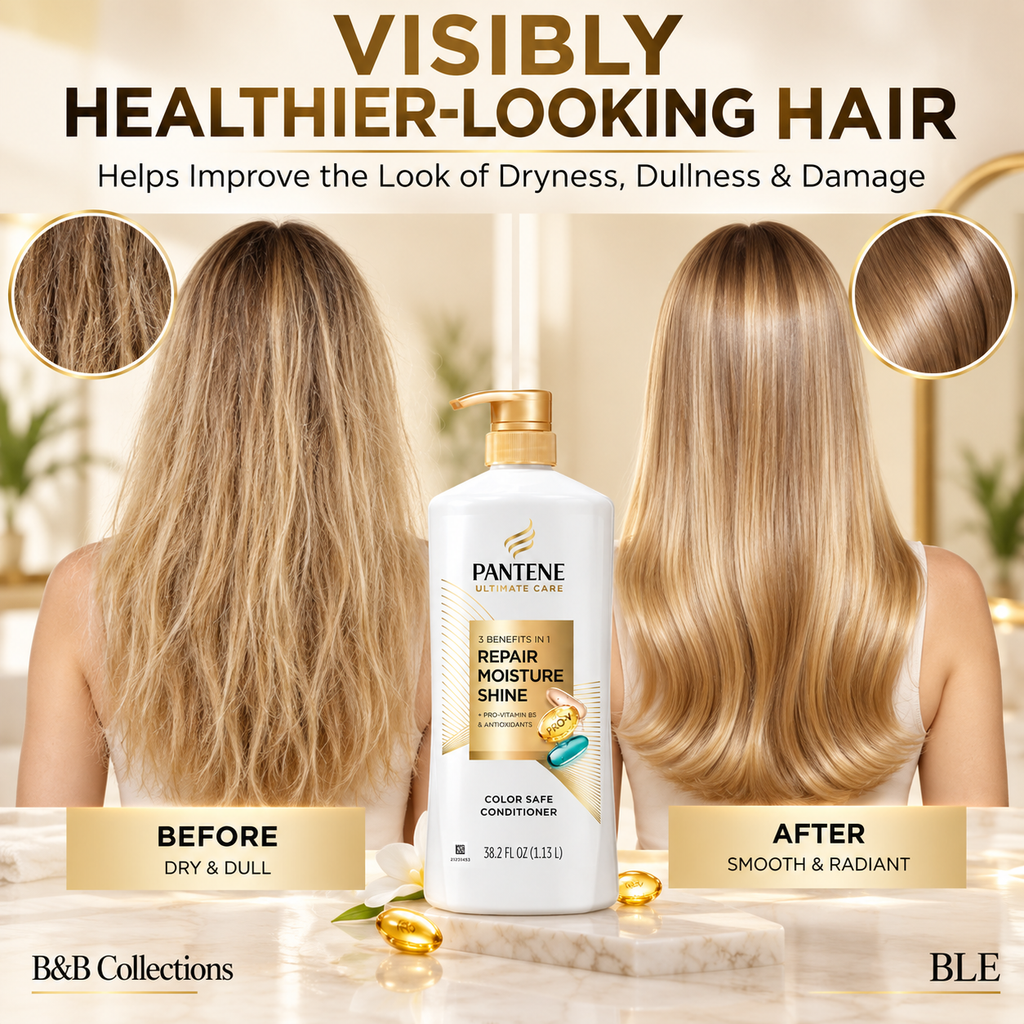 Pantene Pro-V Ultimate Care Repair, Moisture & Shine Conditioner, Color Safe, 38.2 fl oz