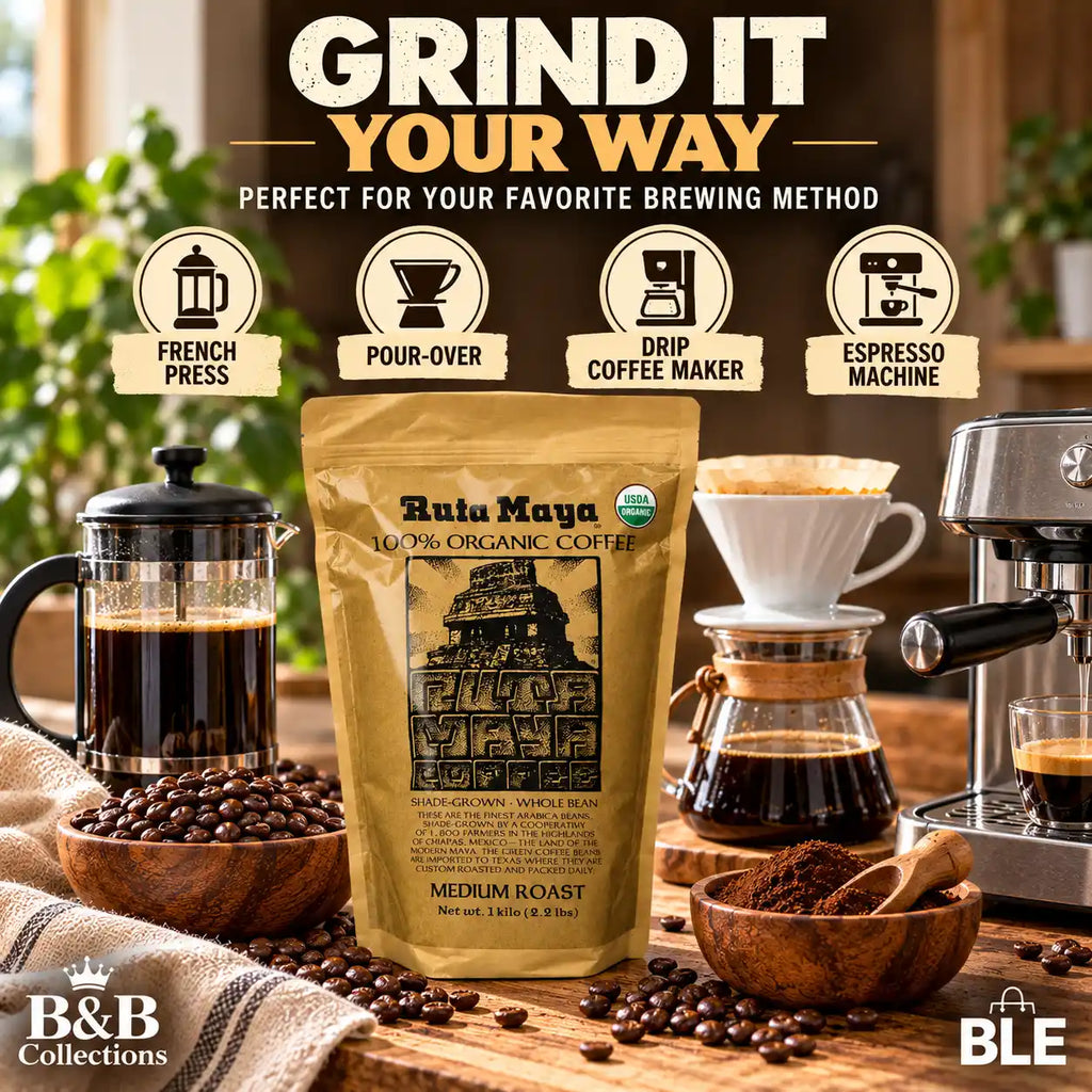 Ruta Maya Organic Coffee Medium Roast 2.2 Pounds