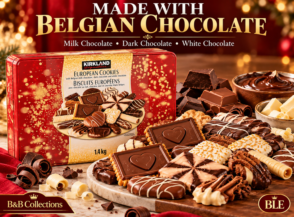Kirkland Signature European Cookies with Belgian Chocolate, Holiday Assortment, 49.4 oz (3 lb 1.4 oz)