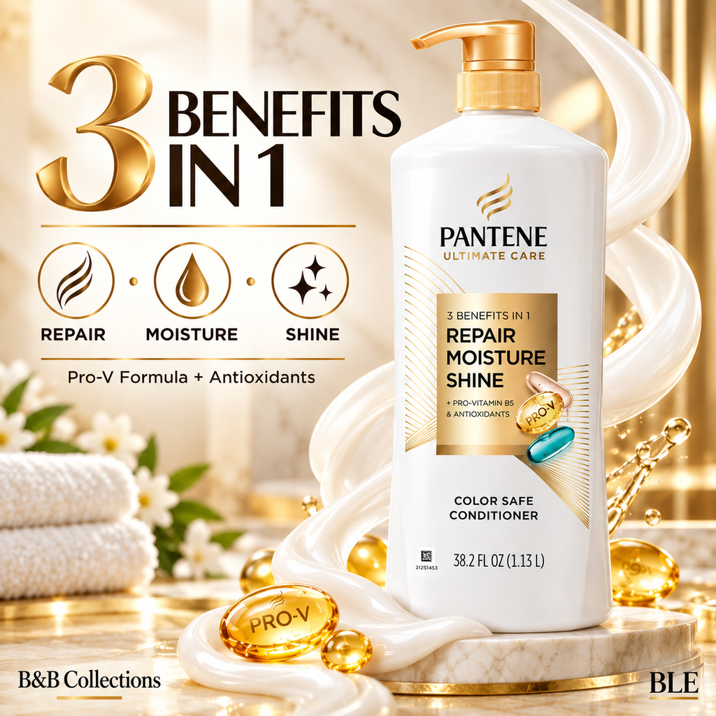 Pantene Pro-V Ultimate Care Repair, Moisture & Shine Conditioner, Color Safe, 38.2 fl oz