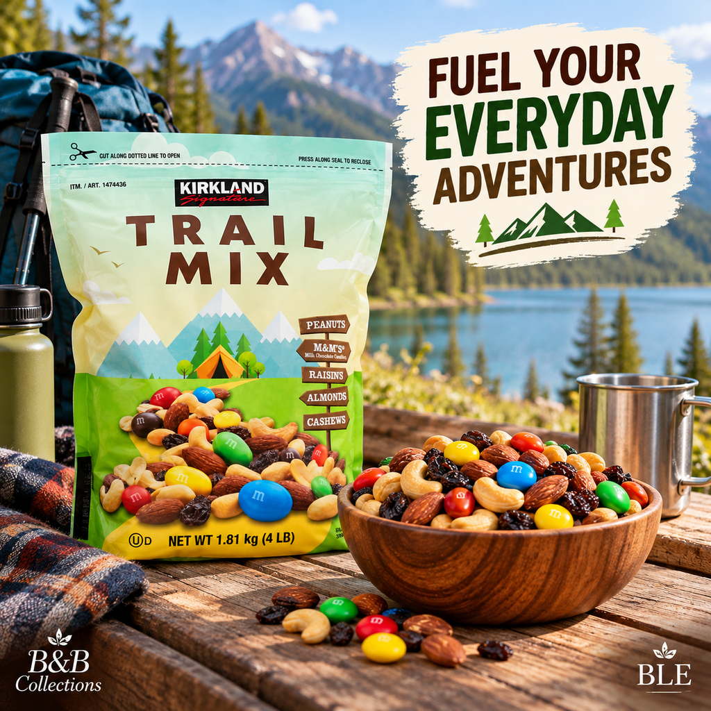 Kirkland Signature Trail Mix, 4 lb (64 oz) – Peanuts, Almonds, Cashews, Raisins & M&M's Milk Chocolate Candies, Sweet & Salty Snack Mix