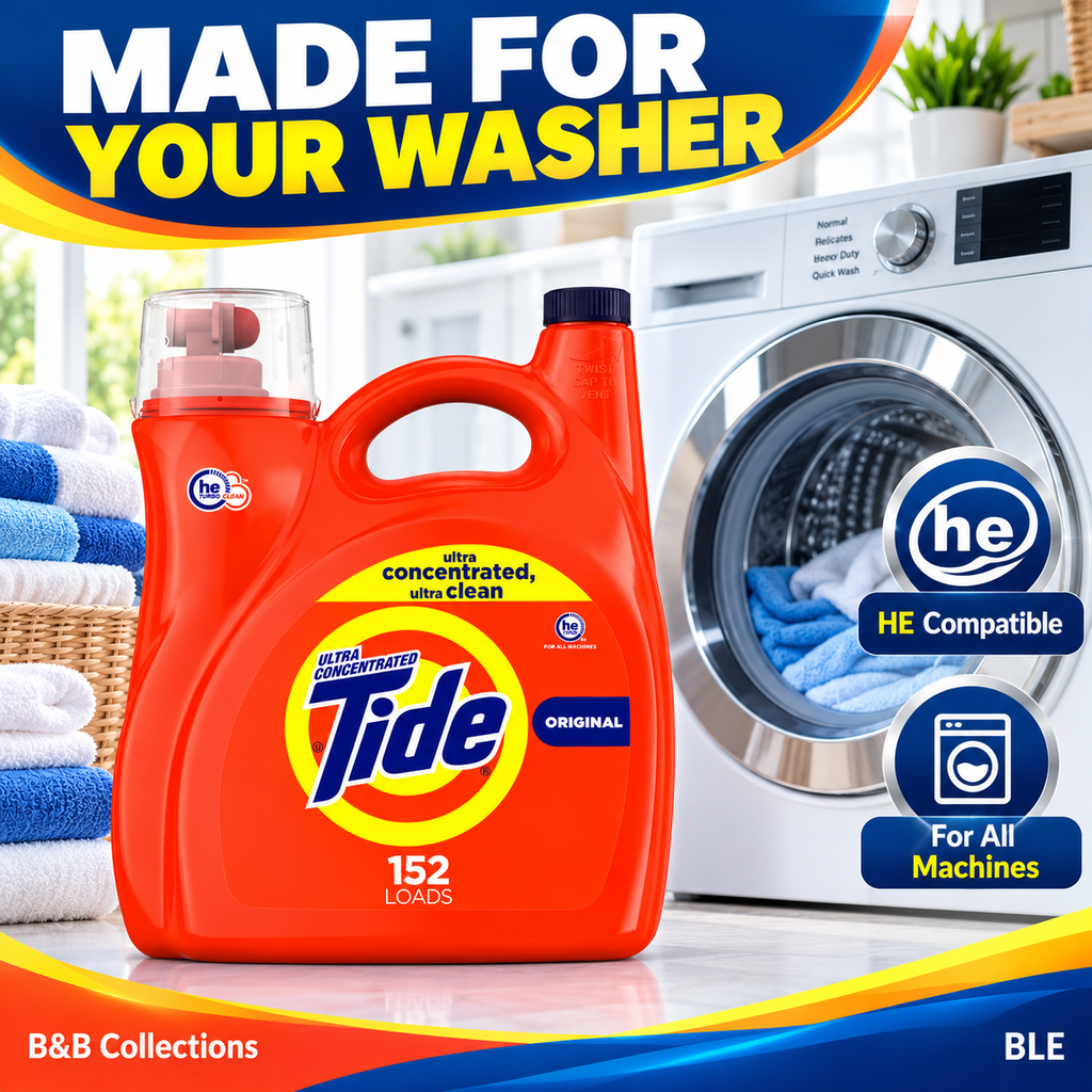 Tide Ultra Concentrated Liquid Laundry Detergent + Advanced Power OXI, HE Compatible, 78 Loads, 138 fl oz
