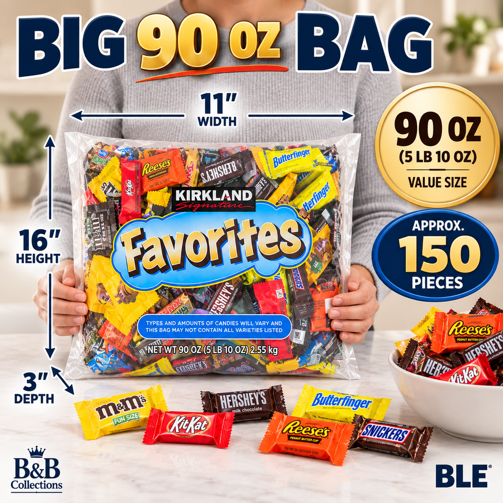 Kirkland Signature Favorites Chocolate Candy Variety Pack, Fun Size Individually Wrapped, Approx. 150 Pieces, 90 oz