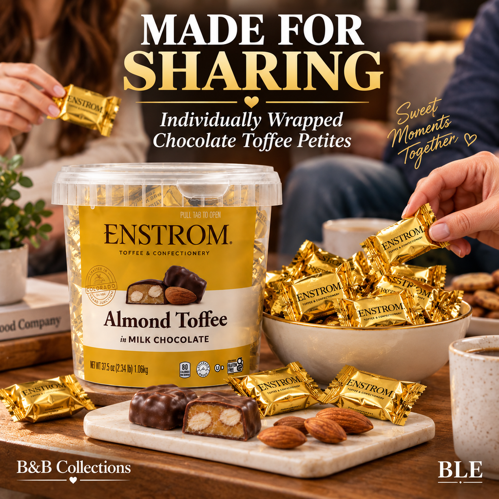 Enstrom Almond Toffee Petites in Milk Chocolate, Individually Wrapped, 37.5 oz