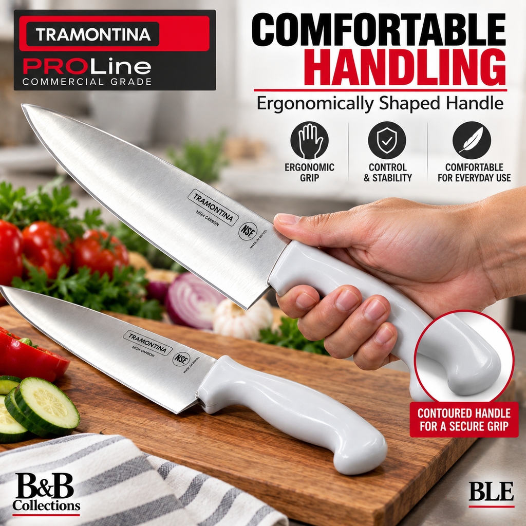 Tramontina PRO Line Commercial Grade Cook’s Knife Set, 8" & 10", High-Carbon Stainless Steel, 2-Piece