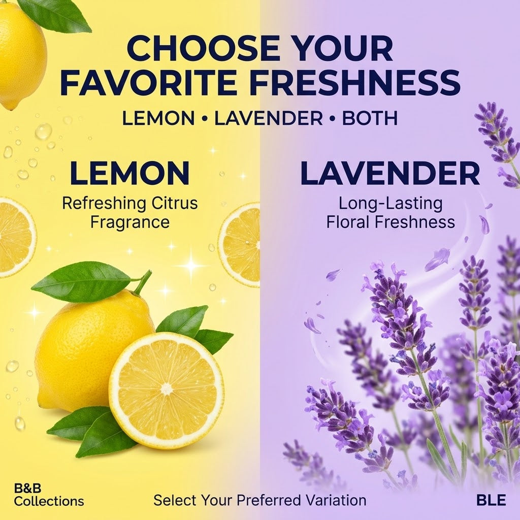 Fabuloso 3-in-1 Multi-Purpose Cleaning Spray, Lemon & Lavender Scents, Instant Grease Cutting, Long-Lasting Freshness, Kitchen & Bathroom Cleaner – Available in Lemon, Lavender & Variety 2-Pack