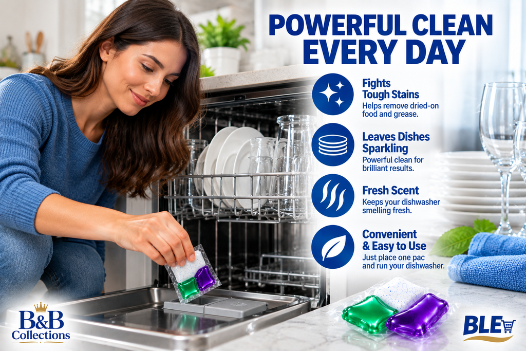 Kirkland Signature UltraShine Dishwasher Detergent Pacs, Platinum Performance, Fresh Scent, 105 Pacs per Pack
