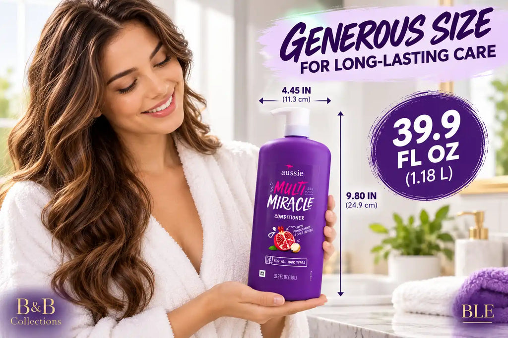 Aussie Multi Miracle Conditioner with Pomegranate & Shea Butter, for All Hair Types, 39.9 fl oz (1.18 L), Pump Bottle