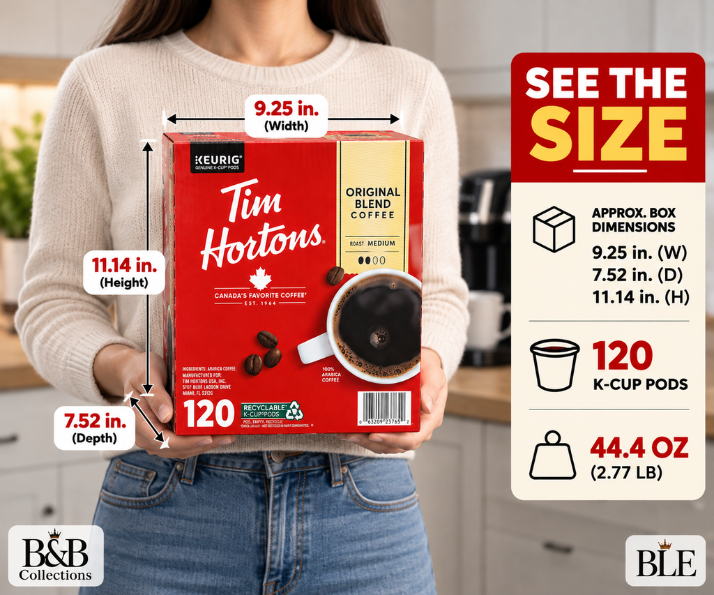 Tim Hortons Original Blend Coffee, Medium Roast, 100% Arabica Coffee, Keurig K-Cup Pods, 120 Count