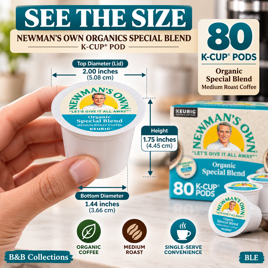 Newman’s Own Organics Special Blend Coffee K-Cup Pods, Medium Roast, Keurig Compatible, 80 Count