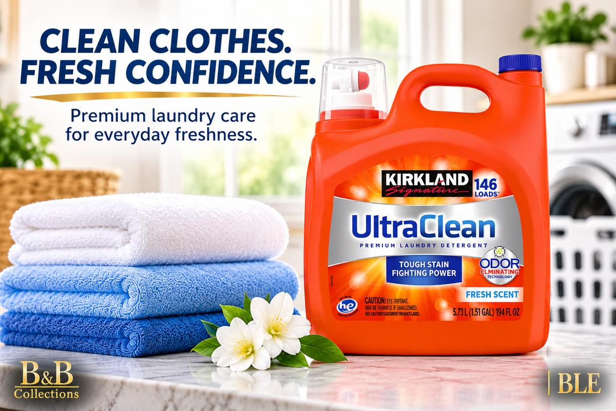 Kirkland Signature UltraClean HE Liquid Laundry Detergent, Fresh Scent, 146 Loads, 194 fl oz