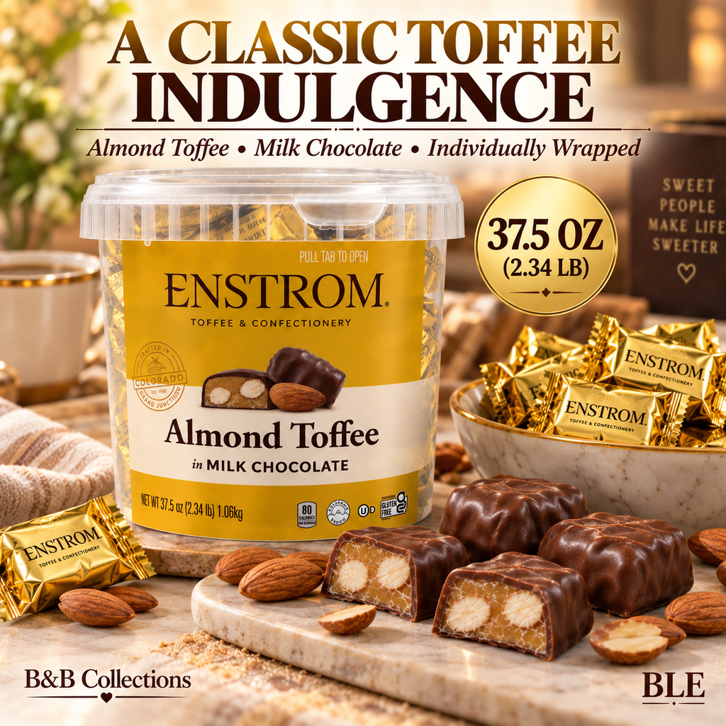 Enstrom Almond Toffee Petites in Milk Chocolate, Individually Wrapped, 37.5 oz