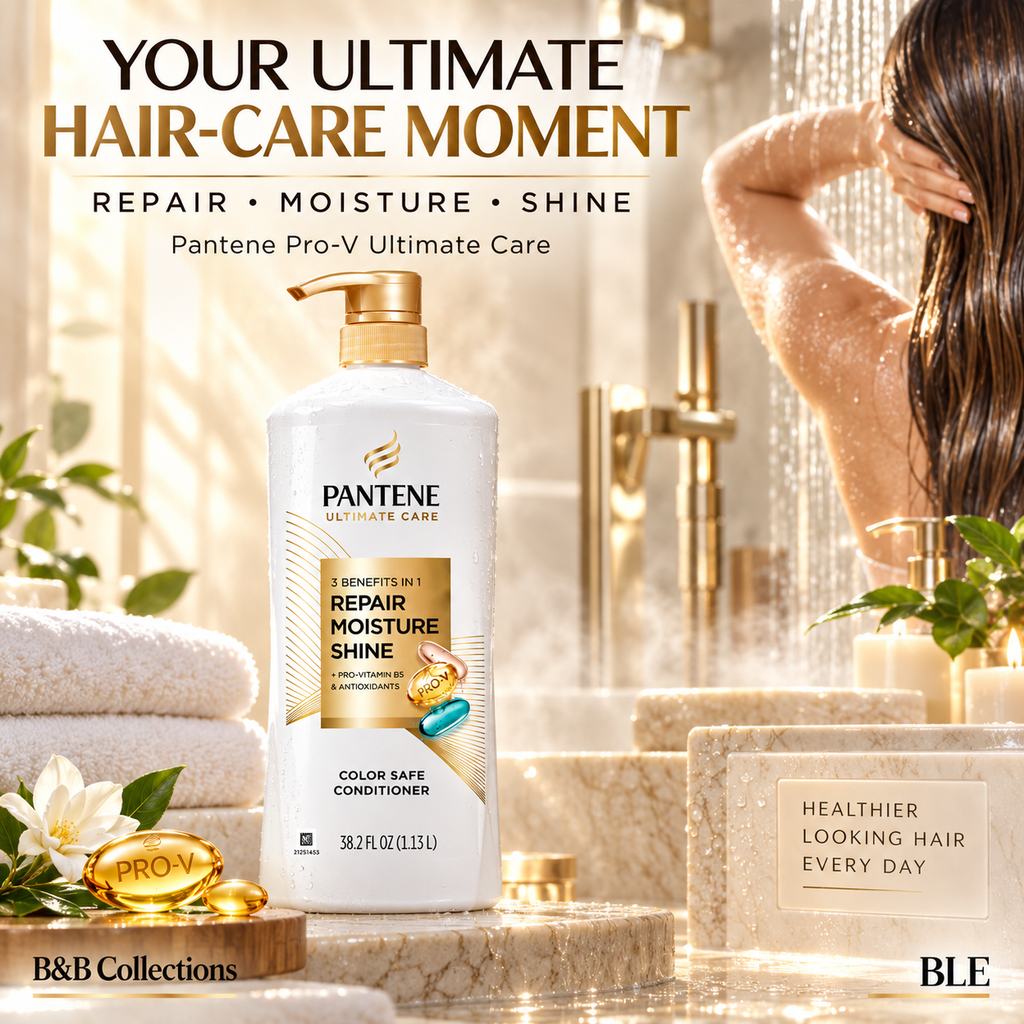 Pantene Pro-V Ultimate Care Repair, Moisture & Shine Conditioner, Color Safe, 38.2 fl oz